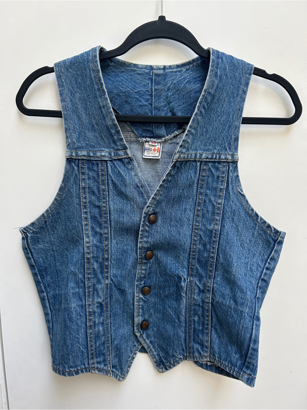 Classic Blue Denim Vest - Women